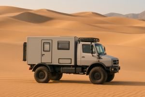Camion overland camper 4x4 listo para expediciones