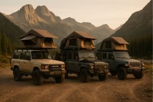 Los mejores vehículos para overland: Toyota Land Cruiser, Land Rover Defender y Jeep Wrangler listos para la aventura