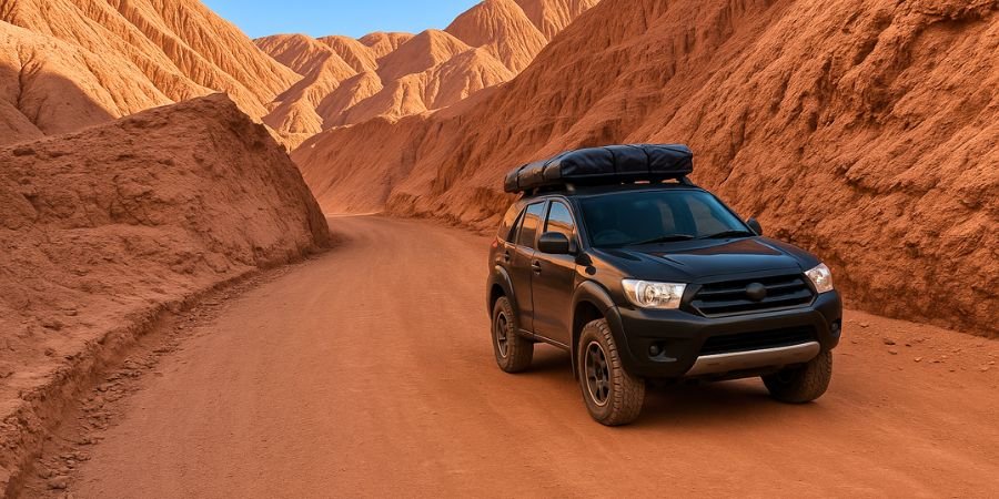 Overland en el Desierto de Atacama, Chile, entre dunas, salares y volcanes